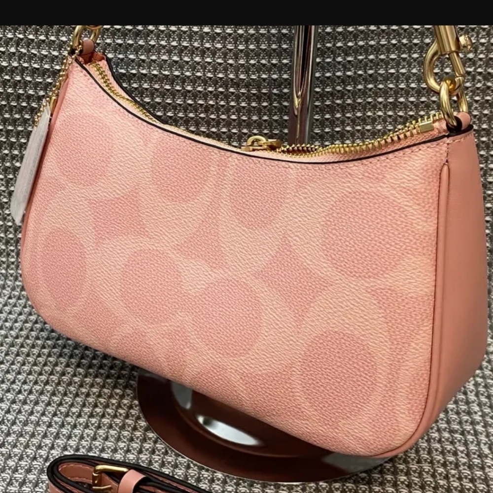 NWT!COACH TERI SHOULDER BAG IN SIGNATURE CANVAS(COACH CAL51 - Picture 4 of 8